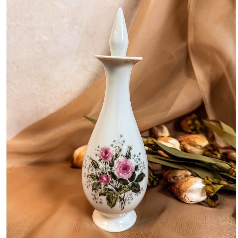 Lefton Rose‎ Perfume Bottle Vintage